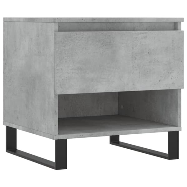 Soffbord betonggrå 50x46x50 cm konstruerat trä