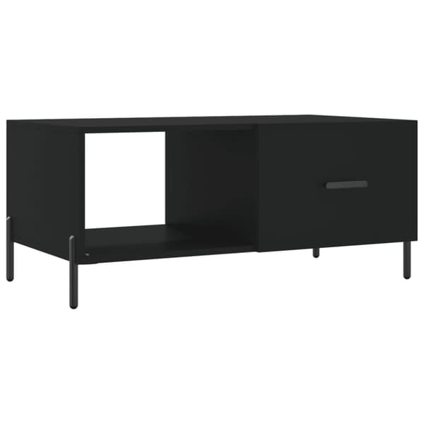 Soffbord svart 90x50x40 cm konstruerat trä