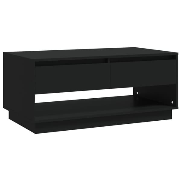 Soffbord svart 102,5x55x44 cm konstruerat trä