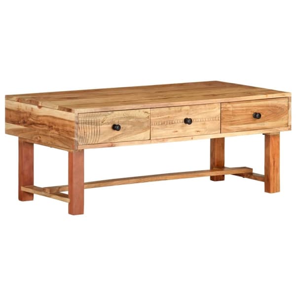 Soffbord 100x50x40 cm massivt akaciaträ