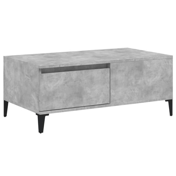 Soffbord betonggrå 90x50x36,5 cm konstruerat trä
