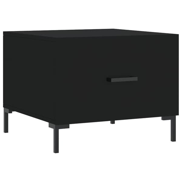 Soffbord svart 50x50x40 cm konstruerat trä