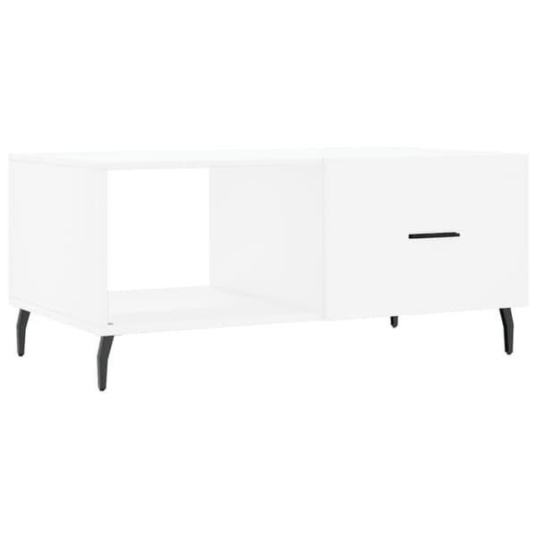 Soffbord vit 90x50x40 cm konstruerat trä