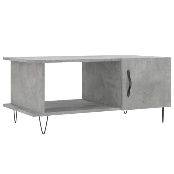 Soffbord betonggrå 90x50x40 cm konstruerat trä