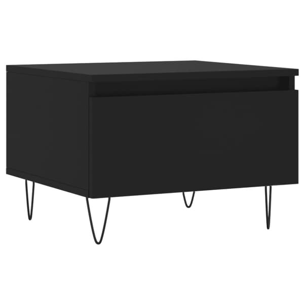 Soffbord svart 50x46x35 cm konstruerat trä