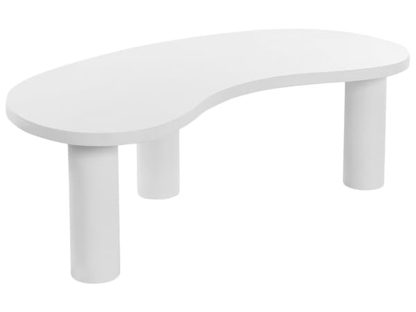 Soffbord Vit Träteknik Retro Triangel Vardagsrum Pappersfolie Träliknande
