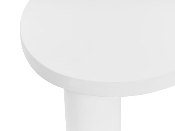 Soffbord Vit Träteknik Retro Triangel Vardagsrum Pappersfolie Träliknande