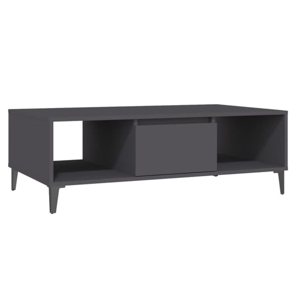 Soffbord grå 103,5x60x35 cm konstruerat trä
