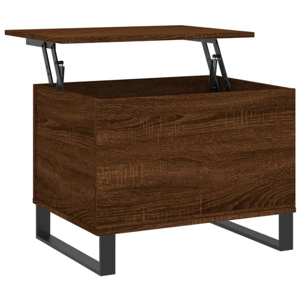 Soffbord brun ek 60x44,5x45 cm konstruerat trä
