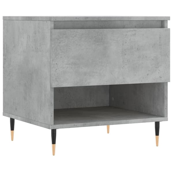 Soffbord betonggrå 50x46x50 cm konstruerat trä
