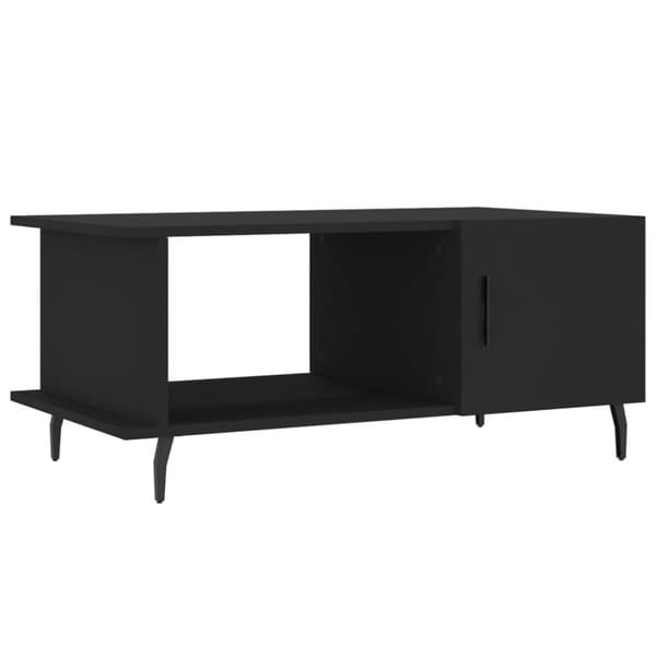 Soffbord svart 90x50x40 cm konstruerat trä