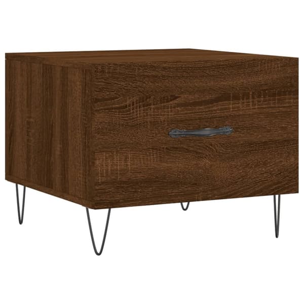 Soffbord brun ek 50x50x40 cm konstruerat trä