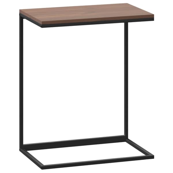 Sidobord svart 55x35x66 cm konstruerat trä