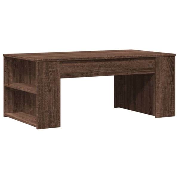 Soffbord brun ek 102x55x42 cm konstruerat trä