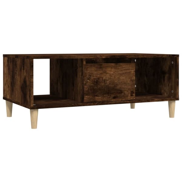 Soffbord rökfärgad ek 90x50x36,5 cm konstruerat trä