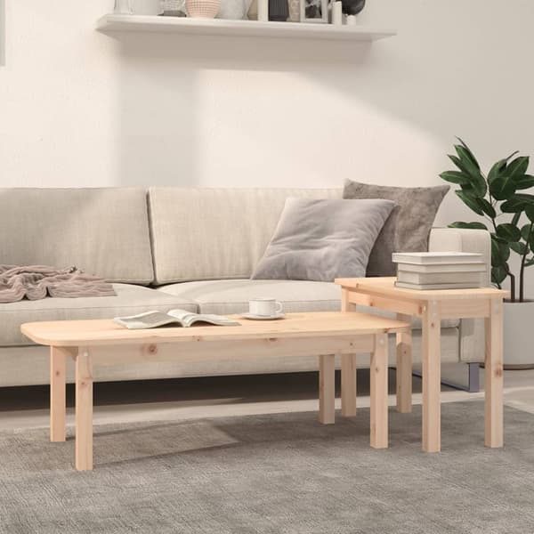 Satsbord 2 st massiv furu