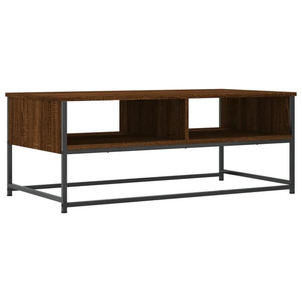 Soffbord brun ek 100x51x40 cm konstruerat trä