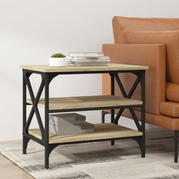 Soffbord sonoma ek 55x38x45 cm konstruerat trä