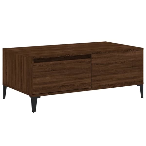 Soffbord brun ek 90x50x36,5 cm konstruerat trä