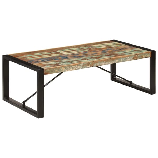 Soffbord 120x60x40 cm massivt återvunnet trä