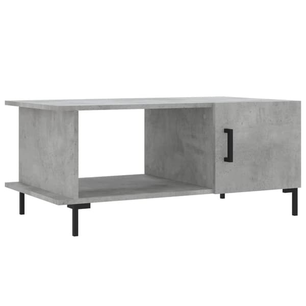 Soffbord betonggrå 90x50x40 cm konstruerat trä