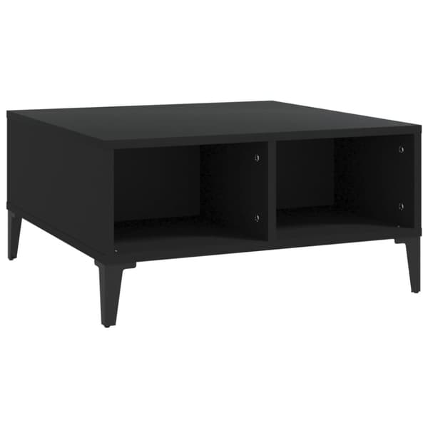 Soffbord svart 60x60x30 cm konstruerat trä