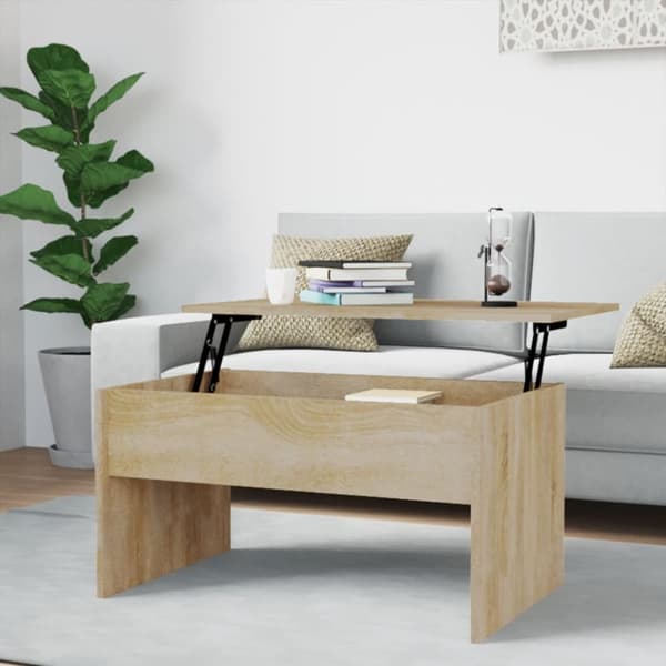 Soffbord sonoma-ek 80x50,5x41,5 cm konstruerat trä