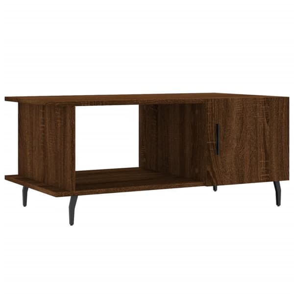 Soffbord brun ek 90x50x40 cm konstruerat trä