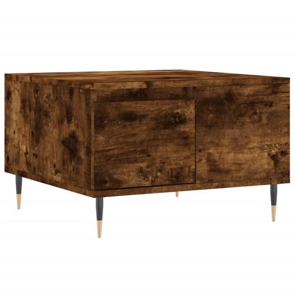 Soffbord rökfärgad ek 55x55x36,5 cm konstruerat trä