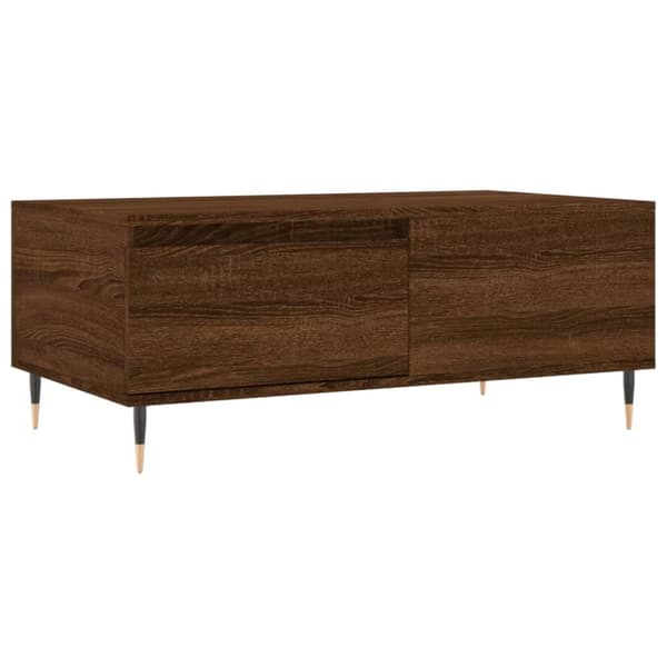 Soffbord brun ek 90x50x36,5 cm konstruerat trä