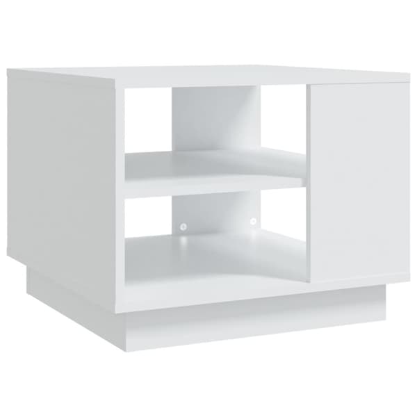 Soffbord svart 55x55x43 cm konstruerat trä