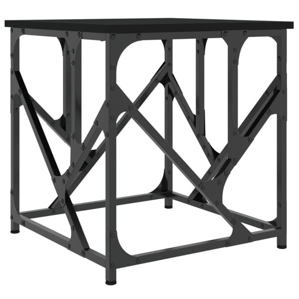 Soffbord svart 45x45x47,5 cm konstruerat trä