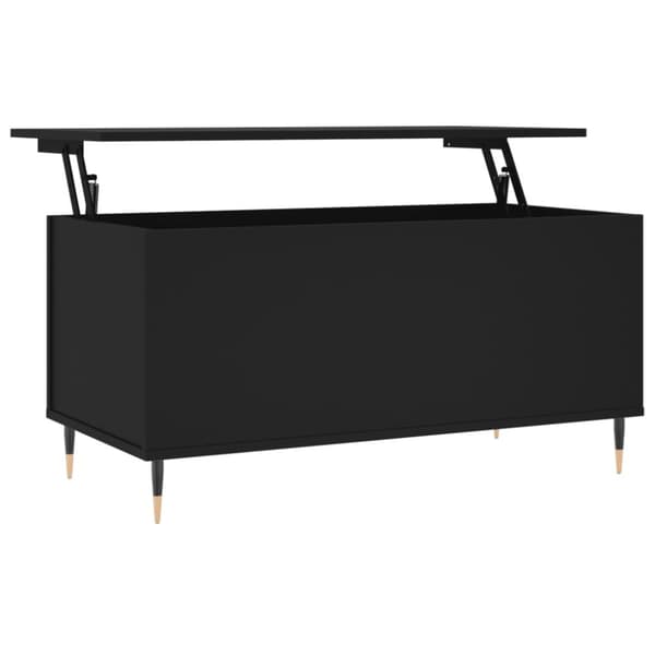 Soffbord svart 90x44,5x45 cm konstruerat trä
