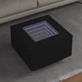 Miniatyrbild 1 av 2: Soffbord med LEDs svart 60x60x40 cm konstruerat trä