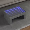 Miniatyrbild 1 av 2: Soffbord med Infinity LEDs betonggrå 70x50x30 cm