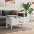 Miniatyrbild 1 av 2: Soffbord BODO vit 100x55x46 cm massiv furu