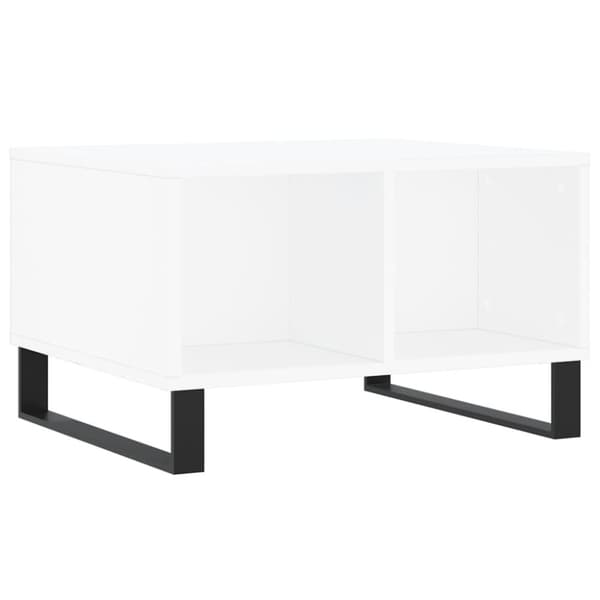 Soffbord vit 60x50x36,5 cm konstruerat trä