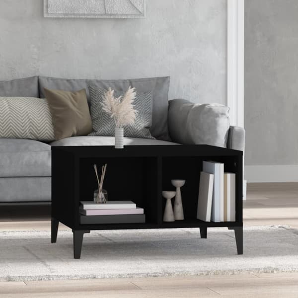 Soffbord svart 60x50x36,5 cm konstruerat trä