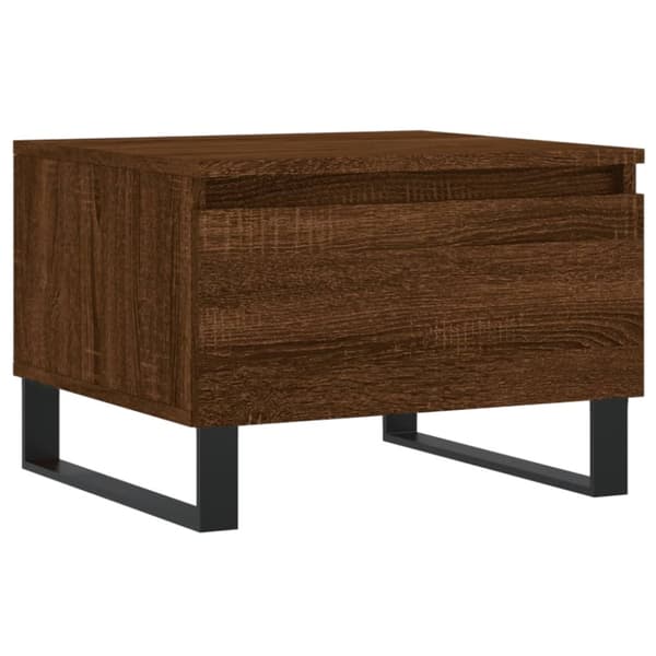 Soffbord brun ek 50x46x35 cm konstruerat trä