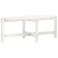 Miniatyrbild 2 av 2: Soffbord vit 118x63x45 cm massiv furu