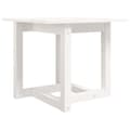 Miniatyrbild 2 av 2: Soffbord vit 50x50x45 cm massiv furu