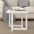 Miniatyrbild 1 av 2: Soffbord vit 50x50x45 cm massiv furu