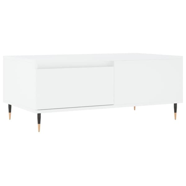 Soffbord vit 90x50x36,5 cm konstruerat trä