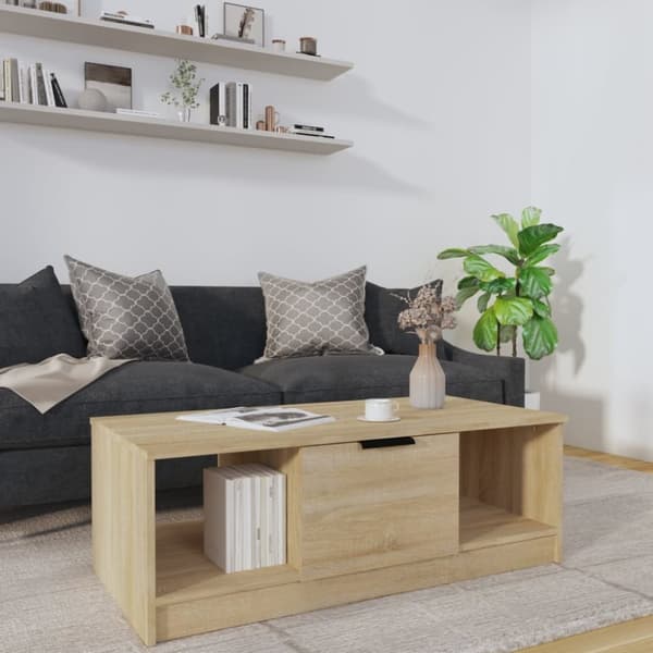 Soffbord sonoma-ek 102x50x36 cm konstruerat trä