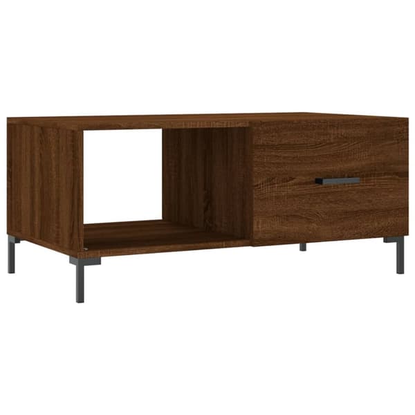 Soffbord brun ek 90x50x40 cm konstruerat trä