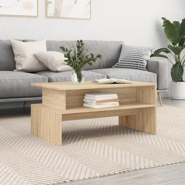Soffbord sonoma-ek 90x55x42,5 cm konstruerat trä