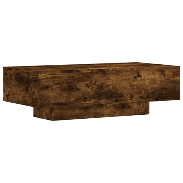 Soffbord rökfärgad ek 100x49,5x31 cm konstruerat trä