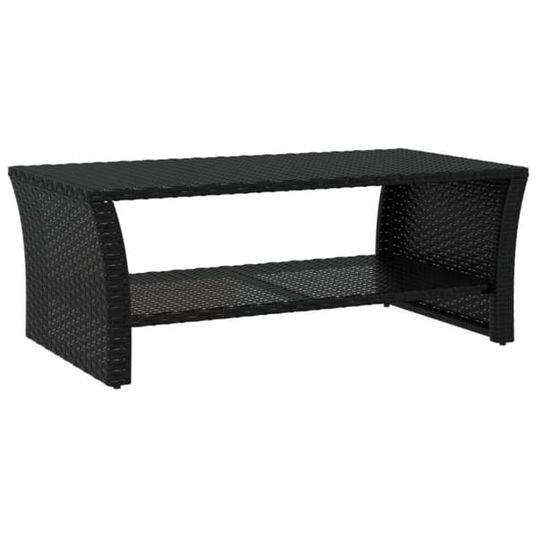 Soffbord svart 100x50x40 cm konstrotting