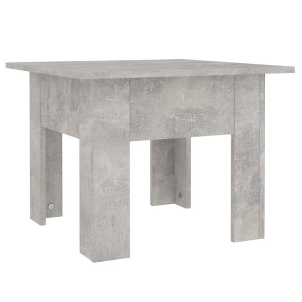 Soffbord betonggrå 55x55x42 cm konstruerat trä