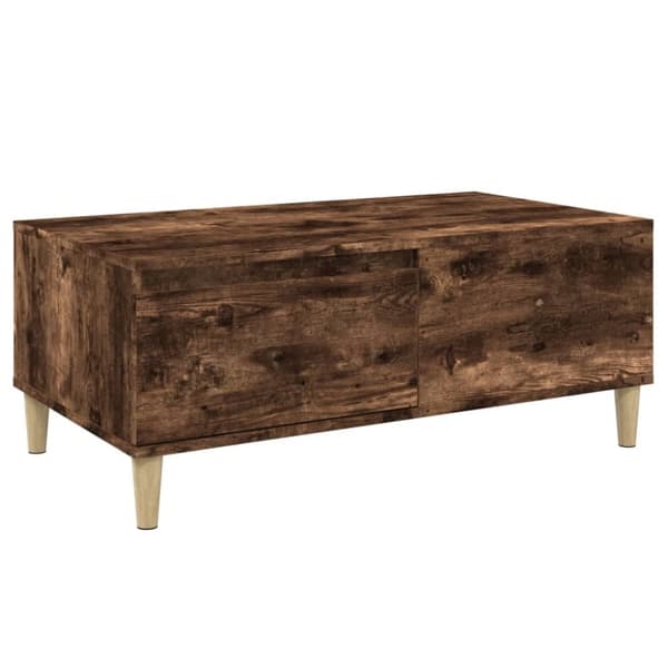 Soffbord rökfärgad ek 90x50x36,5 cm konstruerat trä
